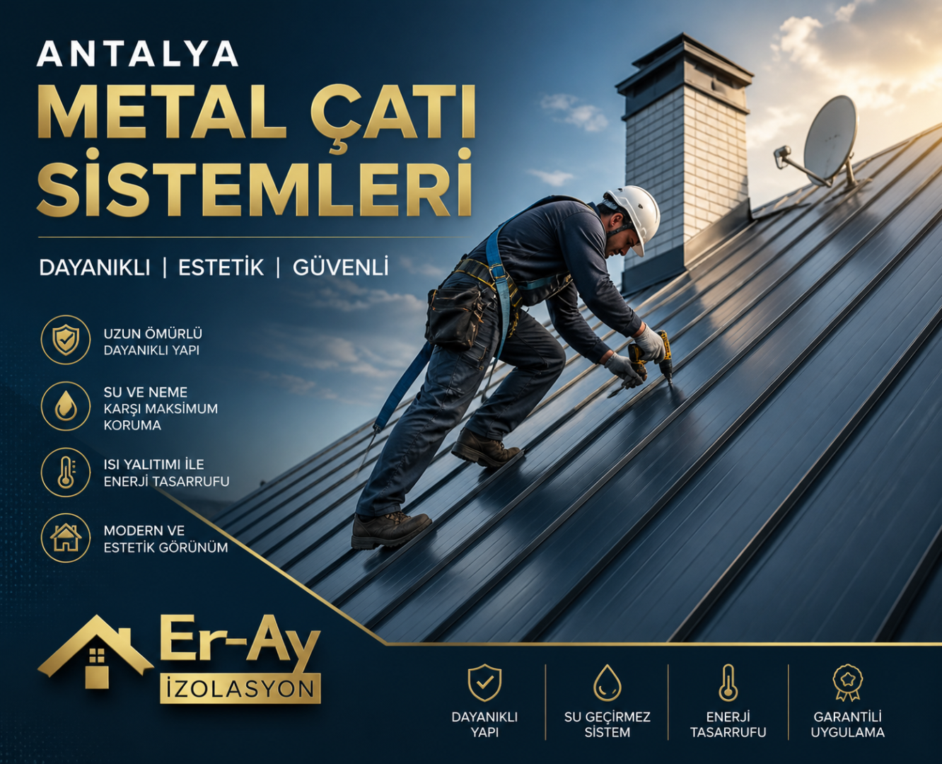 Antalya Metal Çatı Sistemleri - Eray Alüminyum Metal